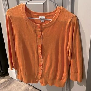 Womens size M cardigan, Stylus brand, color orange